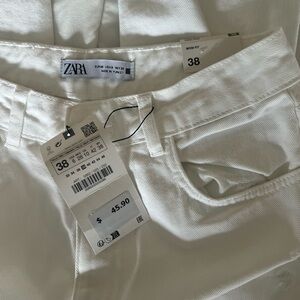 Zara mom fit jeans, high rise ankle length